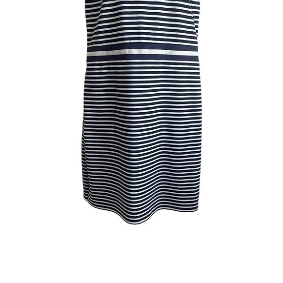 Draper James Sheath Women Dress 2X Navy White Stripe Knee Length Coastal Preppy - Picture 7 of 10
